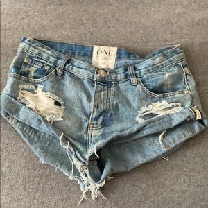 One teaspoon denim shorts
